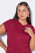 T-shirt, ronde hals, hartjes