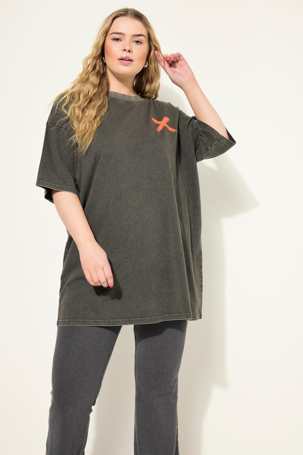 Große Größen T-Shirt, Damen, schwarz, Größe: 50/52, Baumwolle, Studio Untold