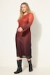 Maxikjole, Mesh, Slim shape, drapering