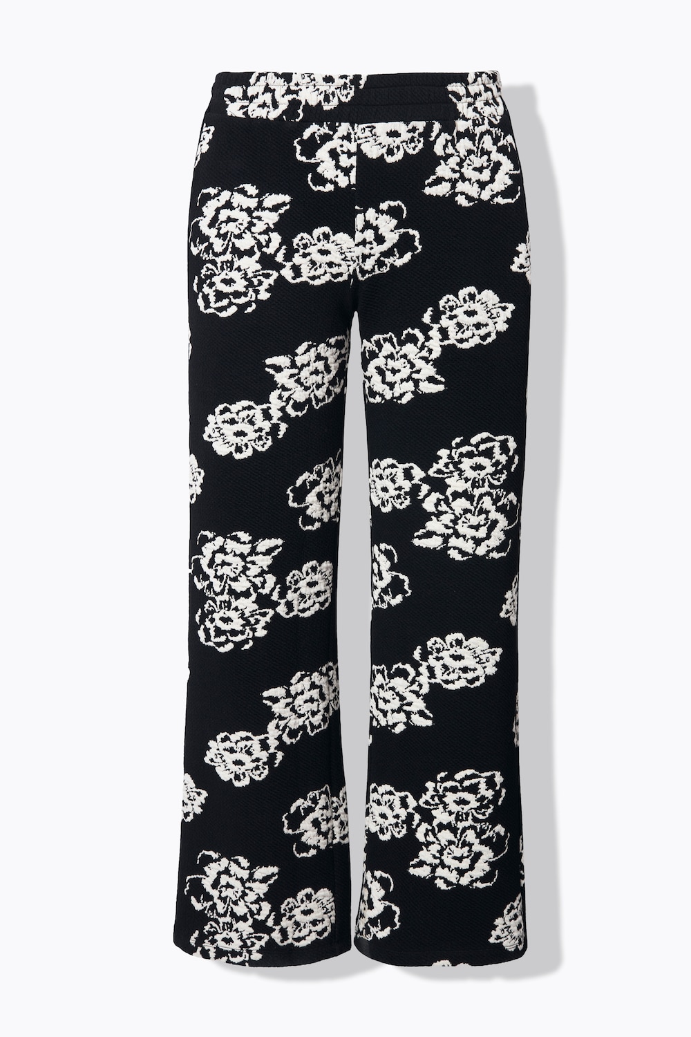 Stora storlekar Byxa, Dam, svart, storlek: 50, Polyester/Bomull/Viskos, Mia Moda