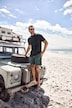 JAY-PI badeshorts, strandklær, elastisk linning, minimaltrykk, opptil 8 XL