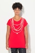 A-Line Half-Sleeve Chain Print T-Shirt