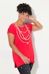 A-Line Half-Sleeve Chain Print T-Shirt