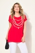 A-Line Half-Sleeve Chain Print T-Shirt
