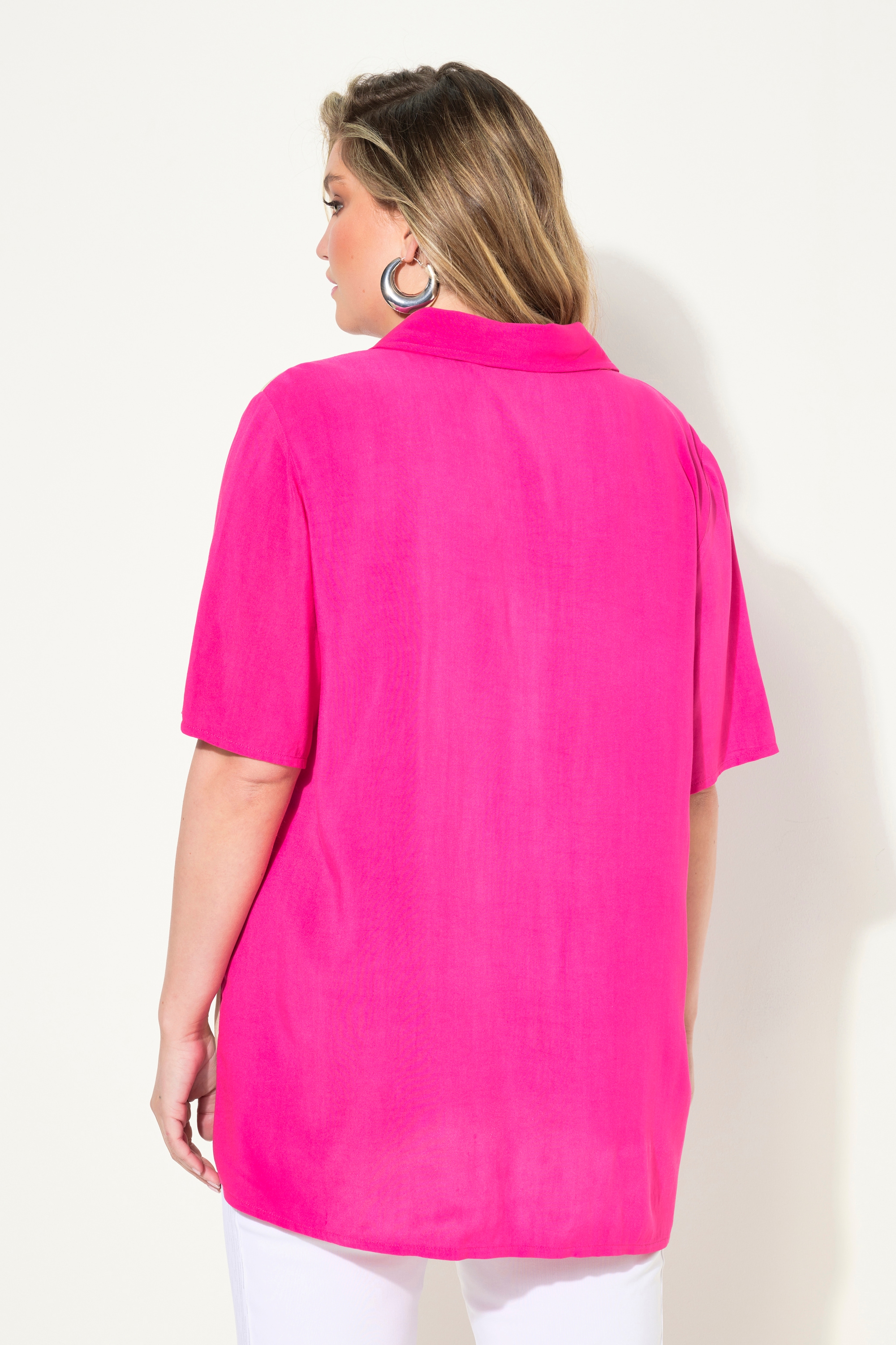 MIAMODA Damen große Größen Bluse A Linie Frauen Motiv Halbarm 833816