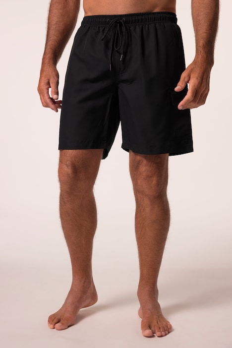 JAY-PI badeshorts, beachwear med elastisk linning og cargolommer, op til 8 XL