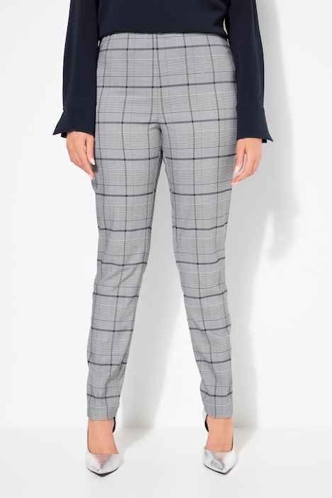 Stretch Fit Checkered Pants