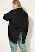 Bluse, oversized, Rücken-Knopfleiste, Langarm