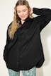 Bluse, oversized, Rücken-Knopfleiste, Langarm