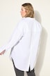 Bluse, oversized, knaplukning på ryggen, langærmet