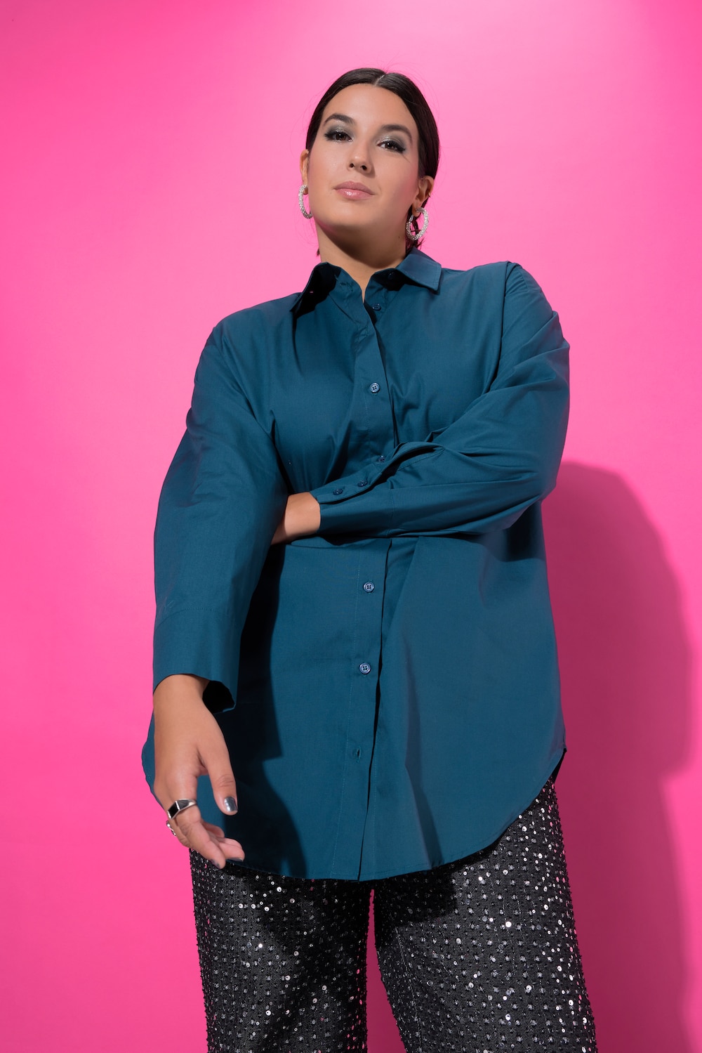 Blazer, oversized, knappestolpe i rygg, lange ermer, unisex