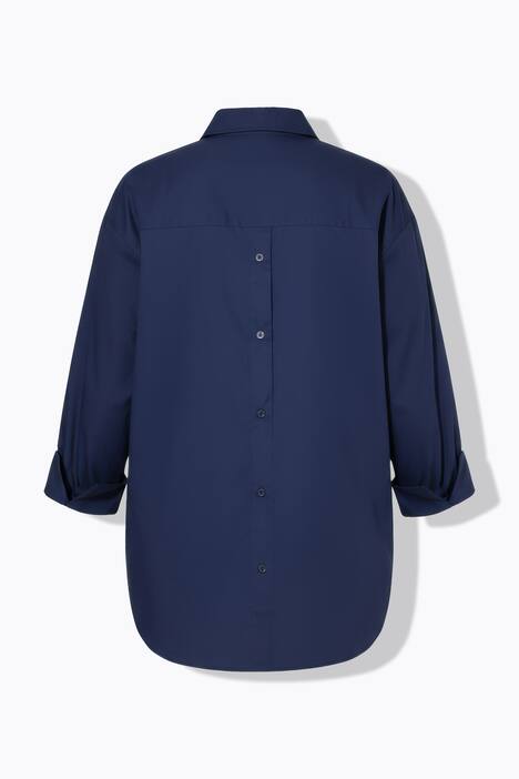 Blouse, oversized, knoopsluiting op de achterkant, lange mouwen