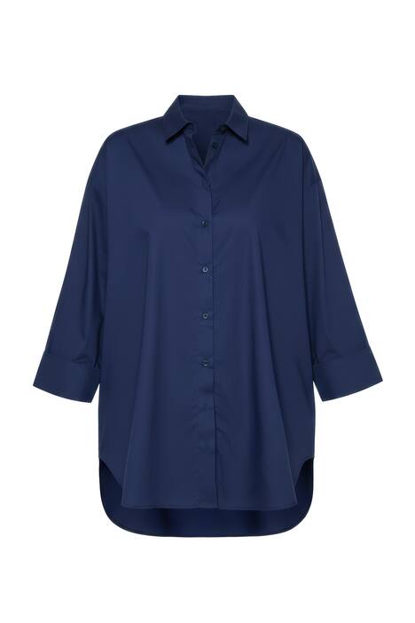 Halenka, oversize, knoflíková léga na zádech, dlouhé rukávy