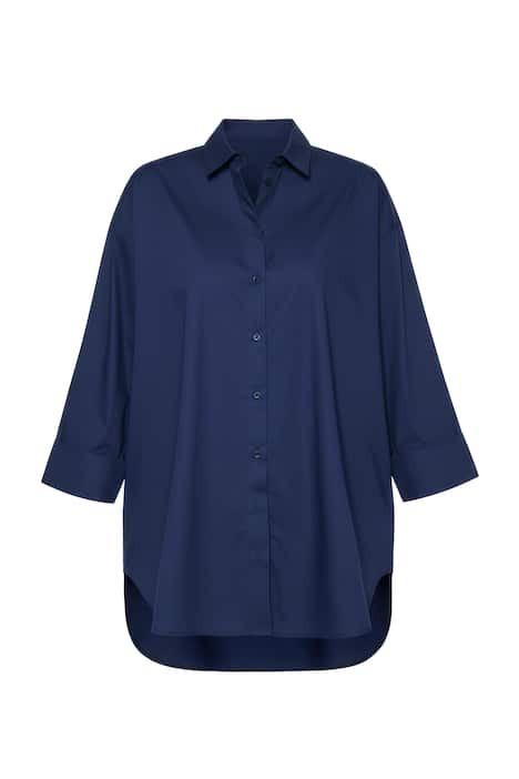 Halenka, oversize, knoflíková léga na zádech, dlouhé rukávy