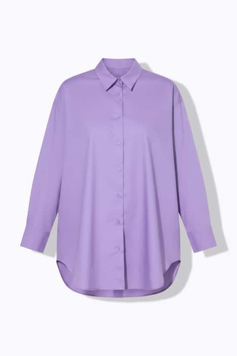 Blouse, oversized, knoopsluiting op de achterkant, lange mouwen