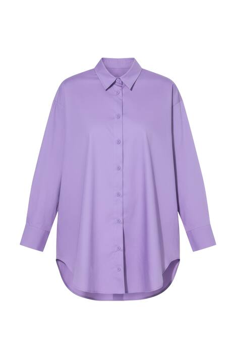 Halenka, oversize, knoflíková léga na zádech, dlouhé rukávy