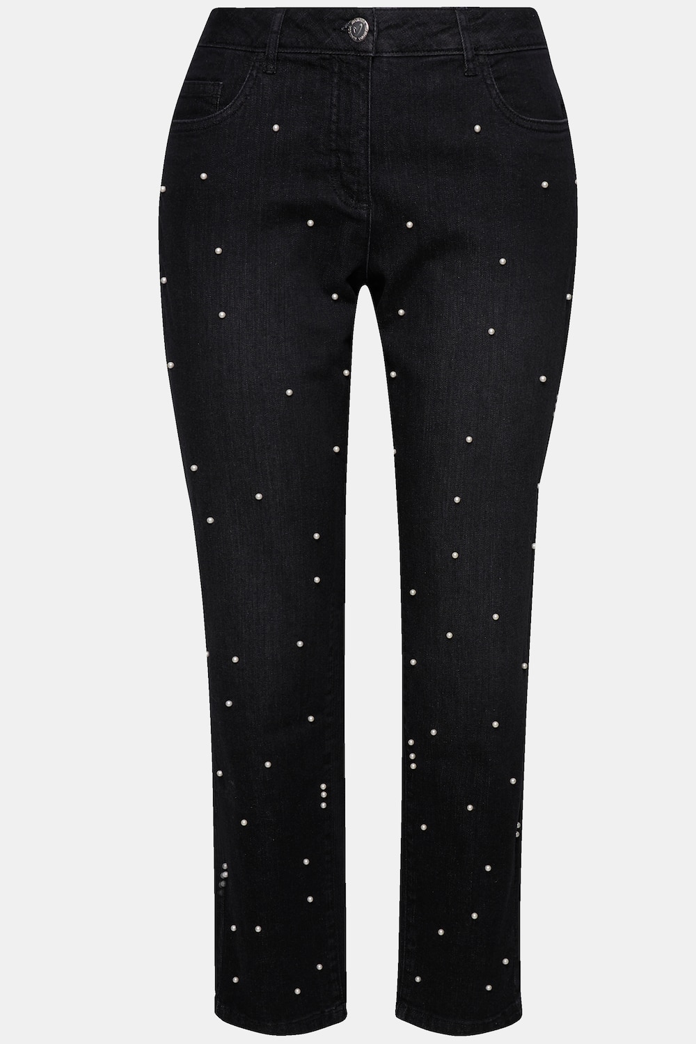 Stora storlekar Jeans, Dam, svart, storlek: 42, Bomull, Mia Moda