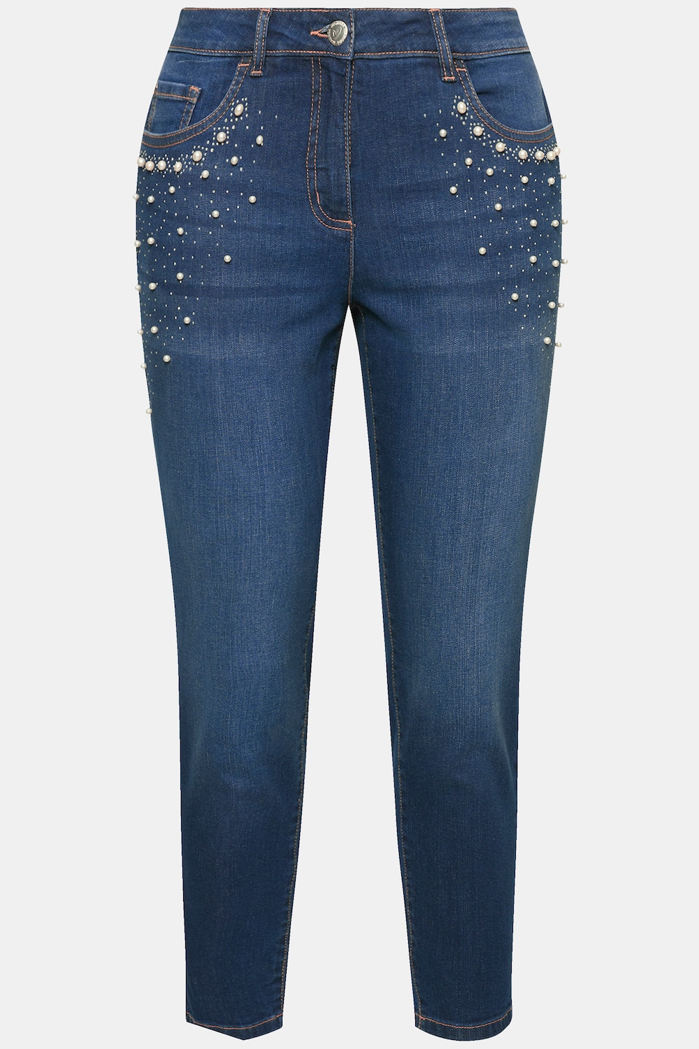 Stora storlekar Jeans, Dam, blå, storlek: 44, Bomull, Mia Moda