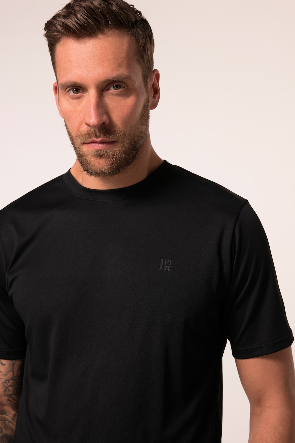 Stora storlekar T-shirt FLEXNAMIC®, Her, svart, storlek: 5XL, Polyester, JAY-PI