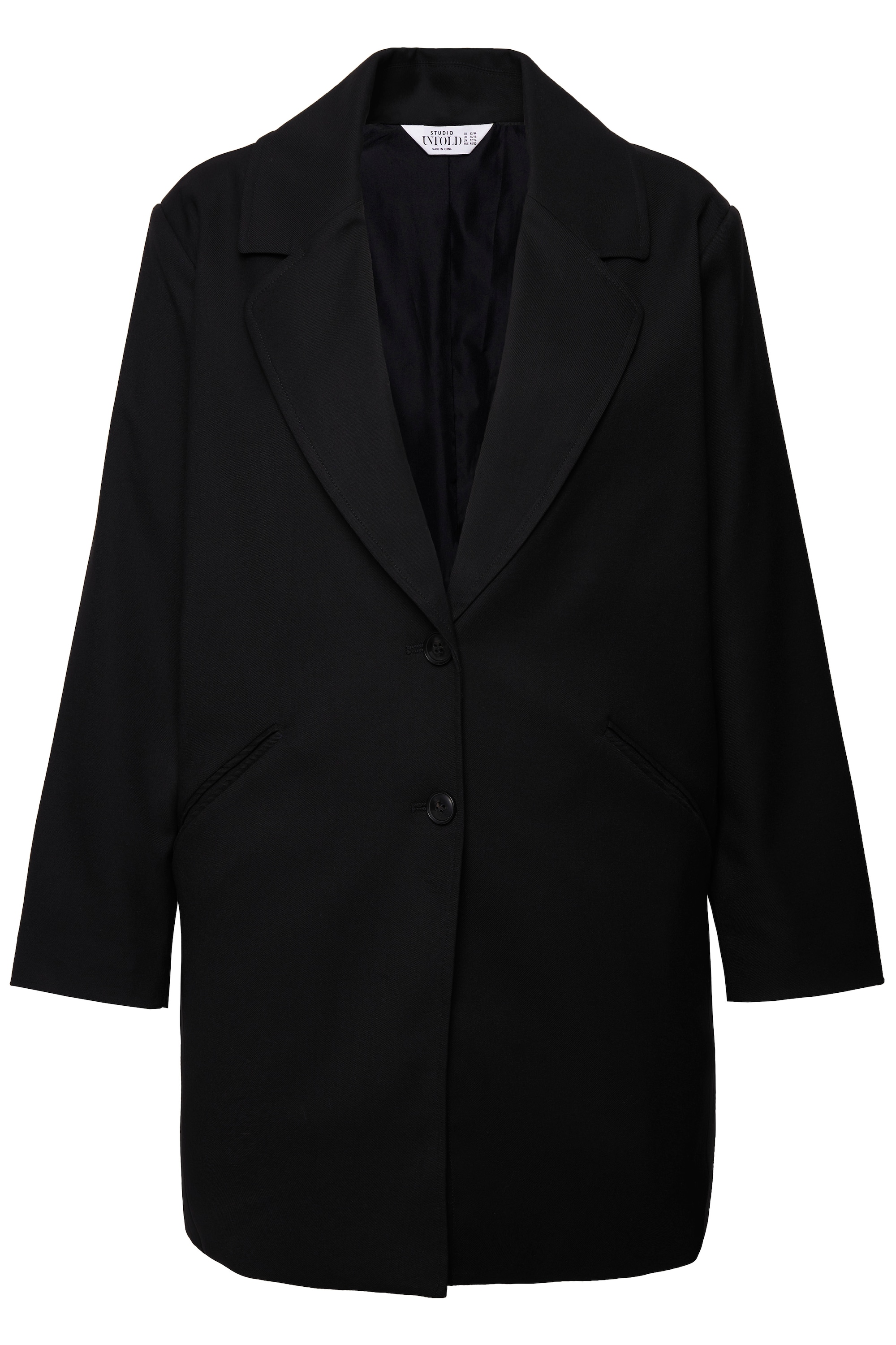Studio Untold Damen große Größen Longblazer Oversize Loose Shape