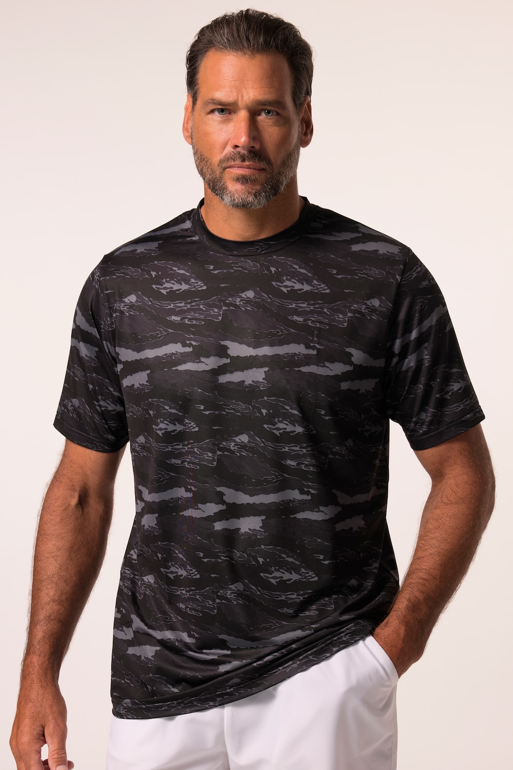 JAY-PI functioneel shirt, tennis, halflange mouwen, grafische print, QuickDry, tot 7XL