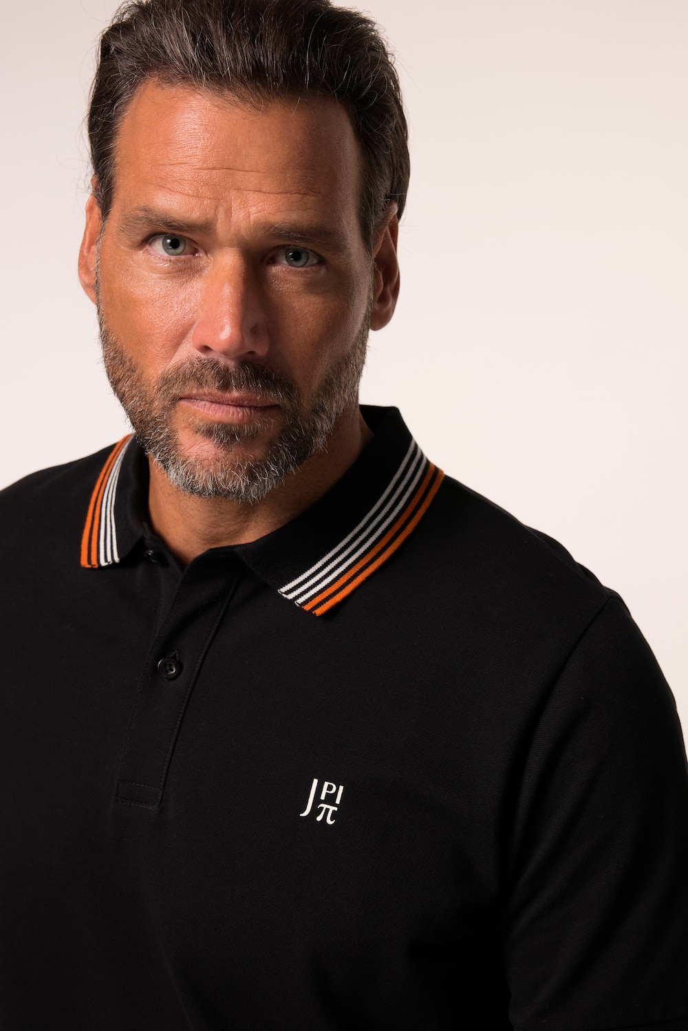Stora storlekar Pikétröja FLEXNAMIC®, Her, svart, storlek: 3XL, Bomull, JAY-PI