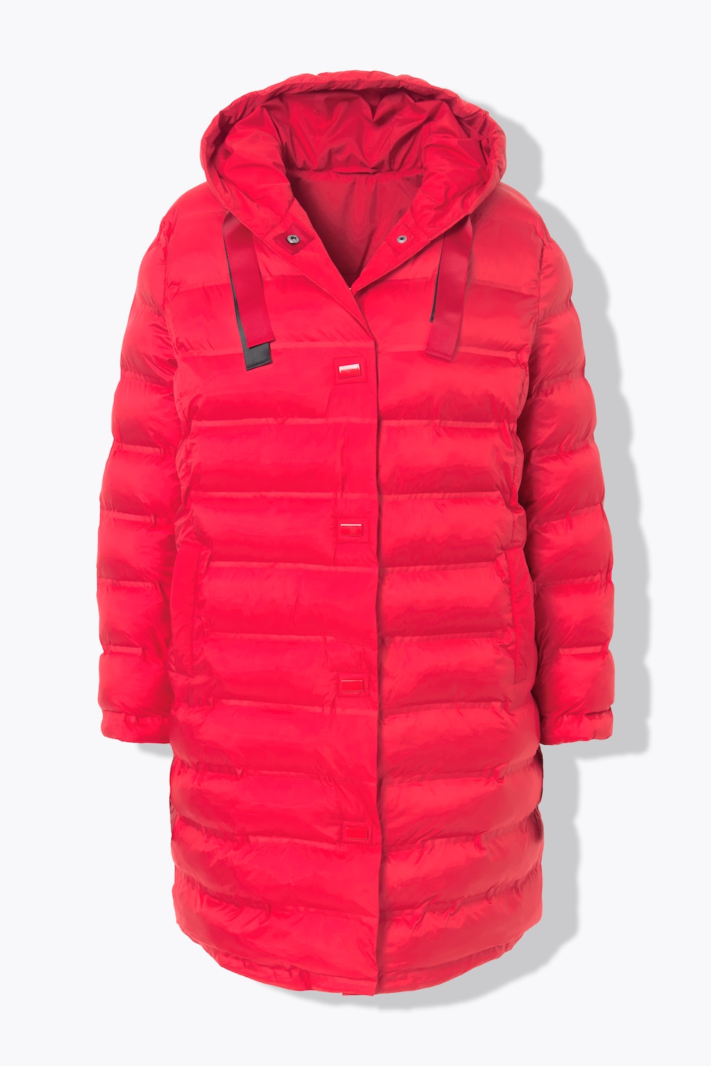 Stora storlekar Quiltad kappa, Dam, röd, storlek: 52, Polyester, Angel of Style