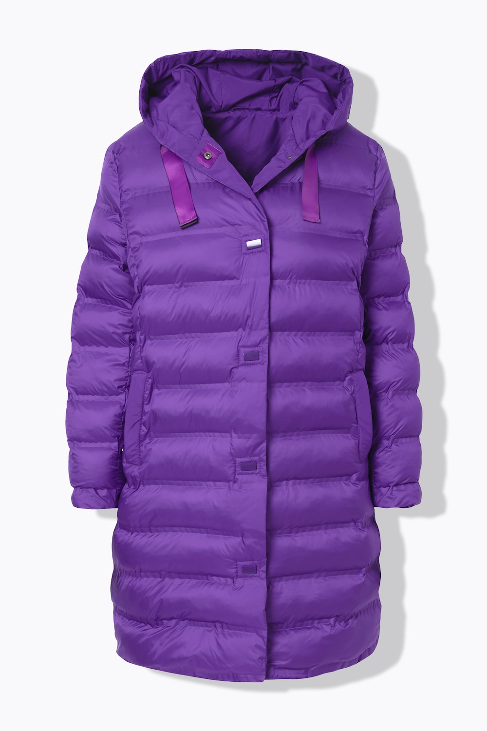 Stora storlekar Quiltad kappa, Dam, lila, storlek: 42, Polyester, Angel of Style