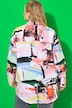 Skjortebluse, oversized, Color-print, langærmet