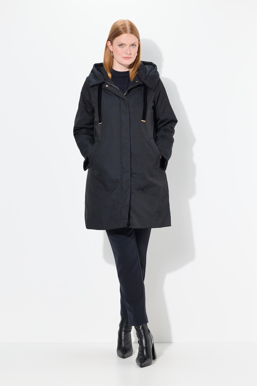 Große Größen Steppmantel, Damen, blau, Größe: 42/44, Polyester, Ulla Popken