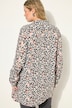 Hemdbluse, Boxy Shape, Leo-Print, Langarm