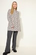 Hemdbluse, Boxy Shape, Leo-Print, Langarm