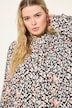 Hemdbluse, Boxy Shape, Leo-Print, Langarm