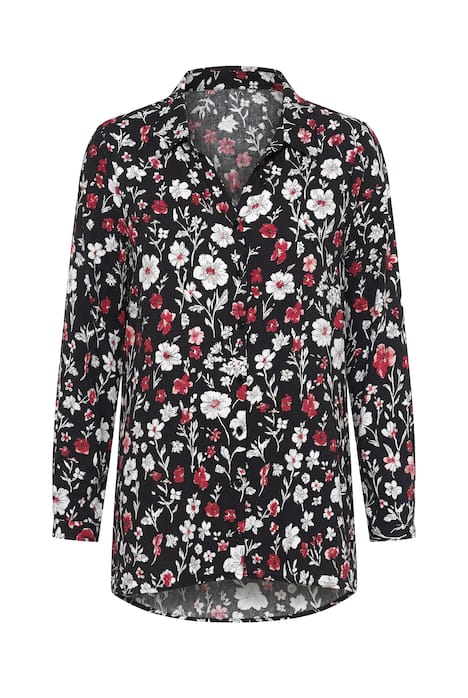 Halenka, A střih, mašlový potisk, dlouhé rukávy