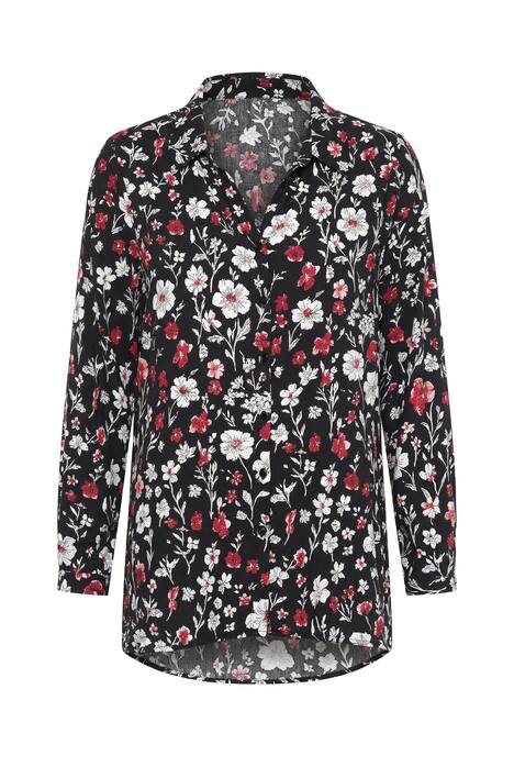 Halenka, A střih, mašlový potisk, dlouhé rukávy