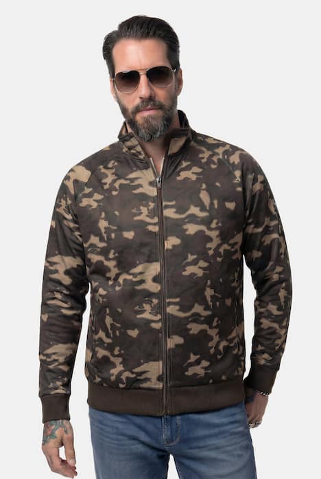 JAY-PI Funktions-Trainingsjacke, Fitness, atmungsaktiv, Camouflage, bis 7 XL