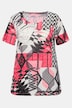 Comfortable T-Shirt with Decorative Patch Print
