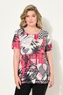 Comfortable T-Shirt with Decorative Patch Print