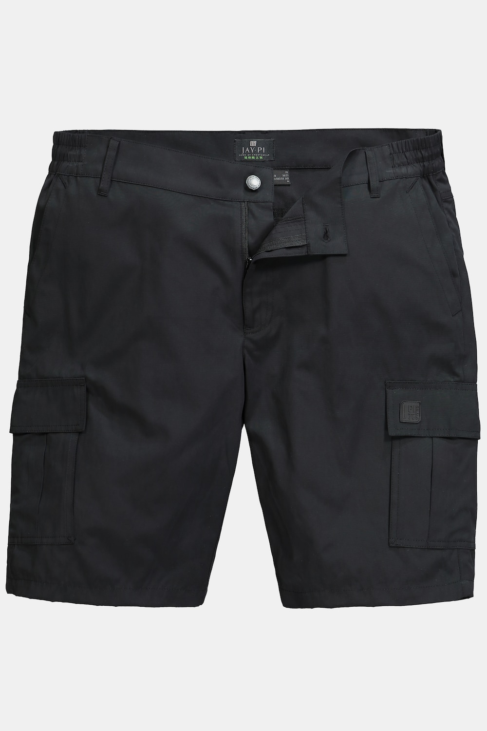 Große Größen JAY-PI Cargo-Bermuda Outdoor, Herren, schwarz, Größe: 56, Polyester/Baumwolle/Synthetische Fasern, JAY-PI