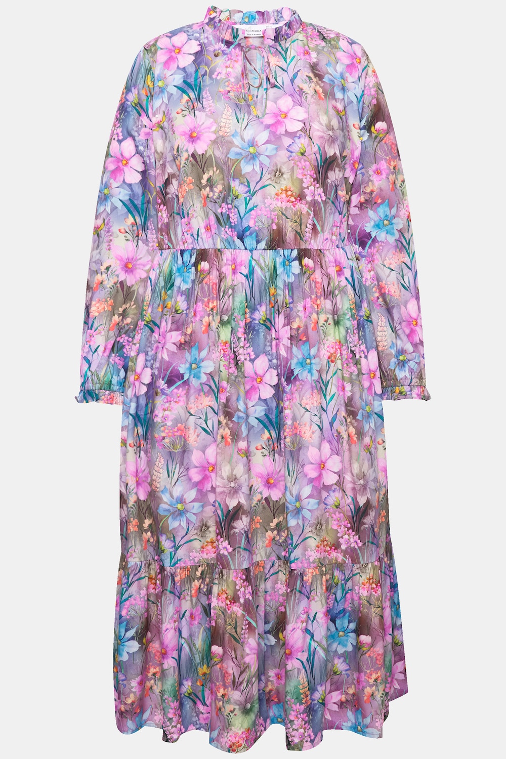 Stora storlekar Klänning, Dam, rosa, storlek: 50, Viskos, Mia Moda