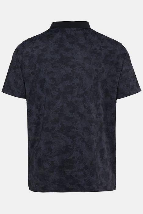 Poloshirt, Golf, Halbarm, Alloverprint, QuickDry, bis 7 XL