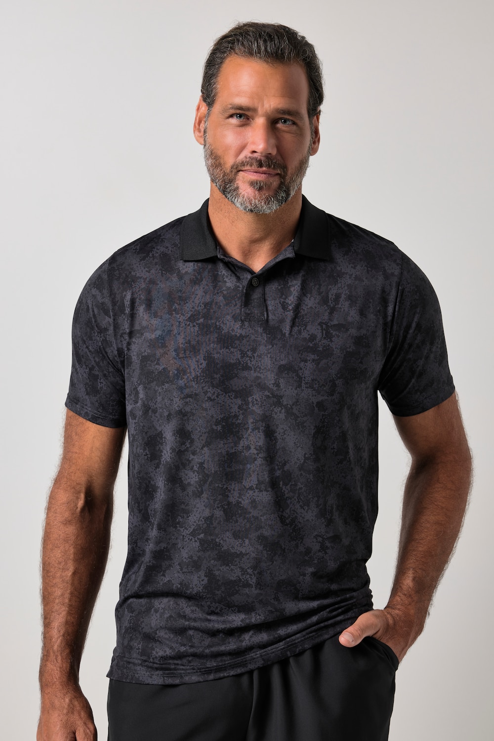 Poloshirt, Golf, Halbarm, Alloverprint, QuickDry, bis 7 XL
