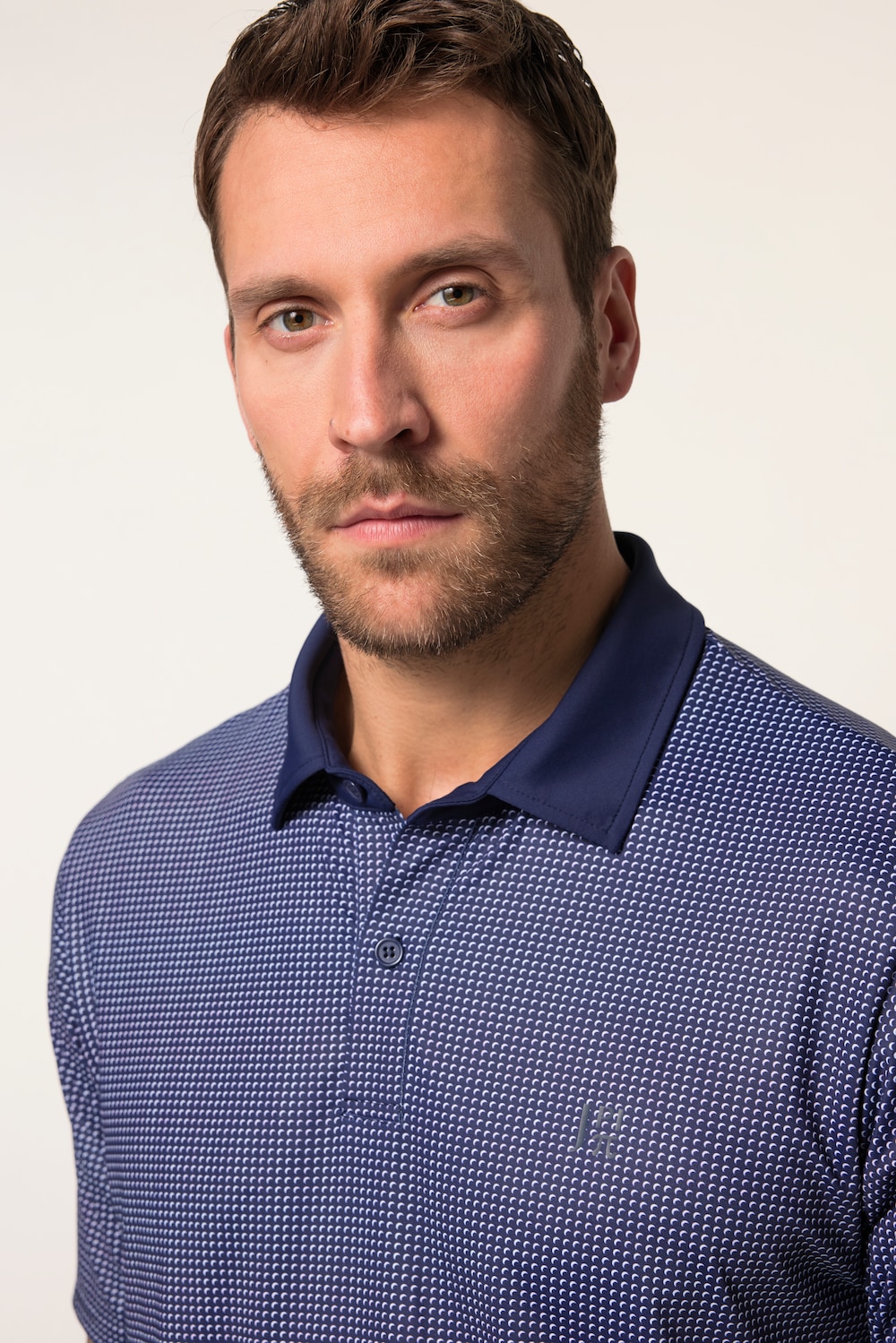 Stora storlekar Pikétröja för golfspelare, Her, blå, storlek: 4XL, Polyester/Elastan, JAY-PI