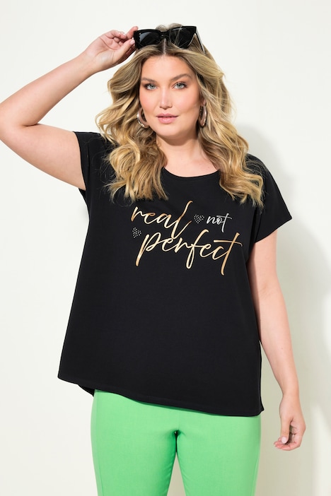 T-Shirt, oversized, Statement-Druck