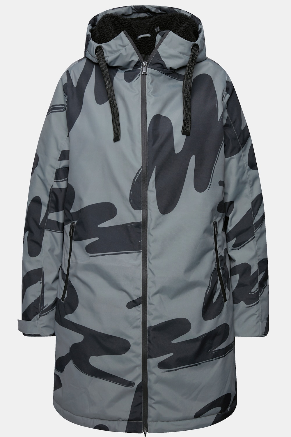Stora storlekar HYPRAR Funkionskappa, Dam, grå, storlek: 42/44, Polyester, Ulla Popken