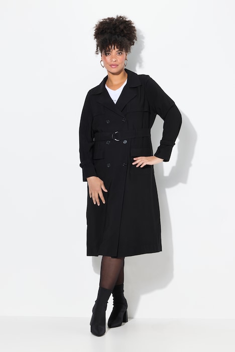 Trenchcoat, Classic Fit, Jeansoptik