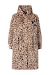 Bunda, A střih, leopardí umělá kožešina, flitrové hvězdy na zádech