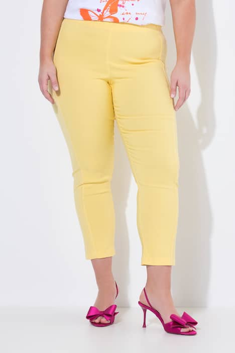 Bengaline broek, elastische Slim Fit, metallic print