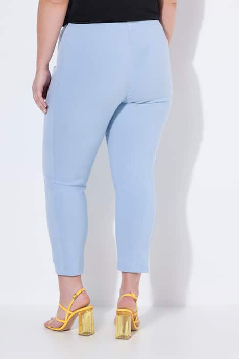 Bengaline broek, elastische Slim Fit, metallic print