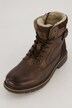 Boots Dockers en cuir véritable., doublure bien chaude, lacets et fermeture zippée